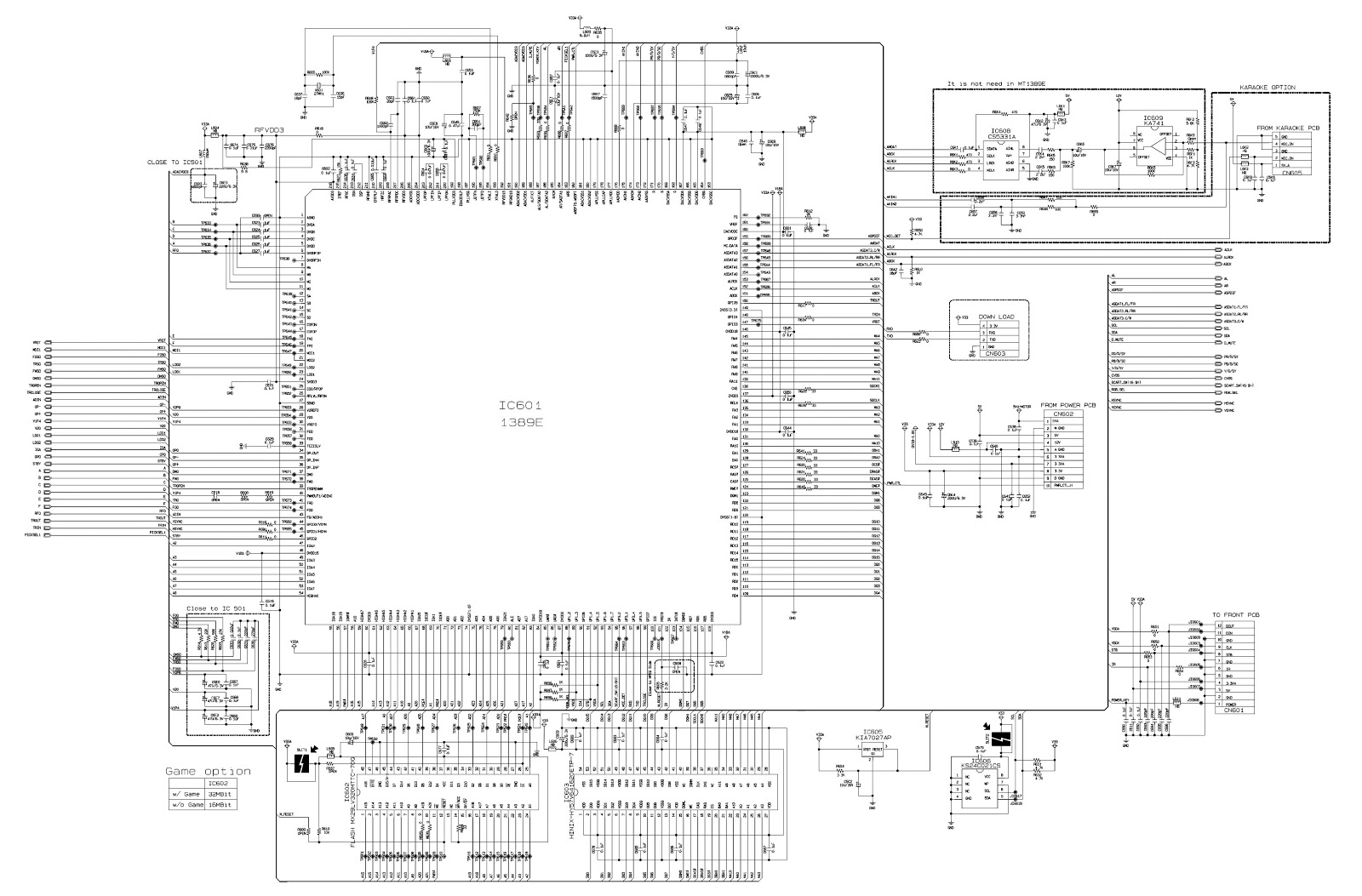 Schematic Diagrams: DVD VIDEO PLAYER - LG DK678XB DV183KEM - SCHEMATIC