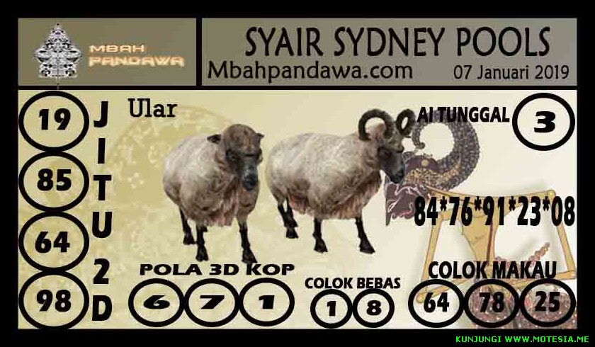 Kode Syair Sd Senin 7 Januari 2019 Kode Syair Sgp Hk Sd Motesia