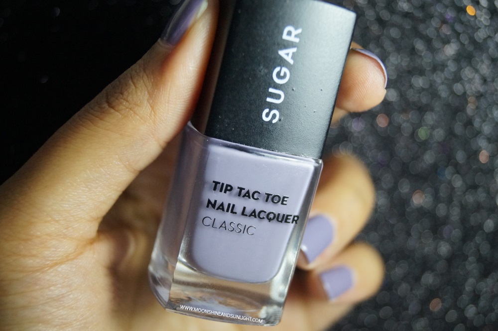 SUGAR Cosmetics Tip Tac Toe Nail Lacquer Review || Grays of God - Indian  Fashion and Lifestyle Blogger | Moonshine and sunlight