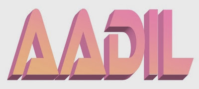 Aadil 3D Name Logo