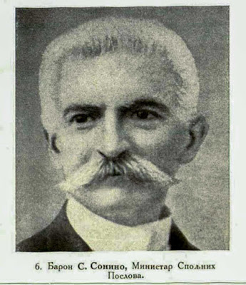 Baron S. Sonnino, Minister for Foreign affairs
