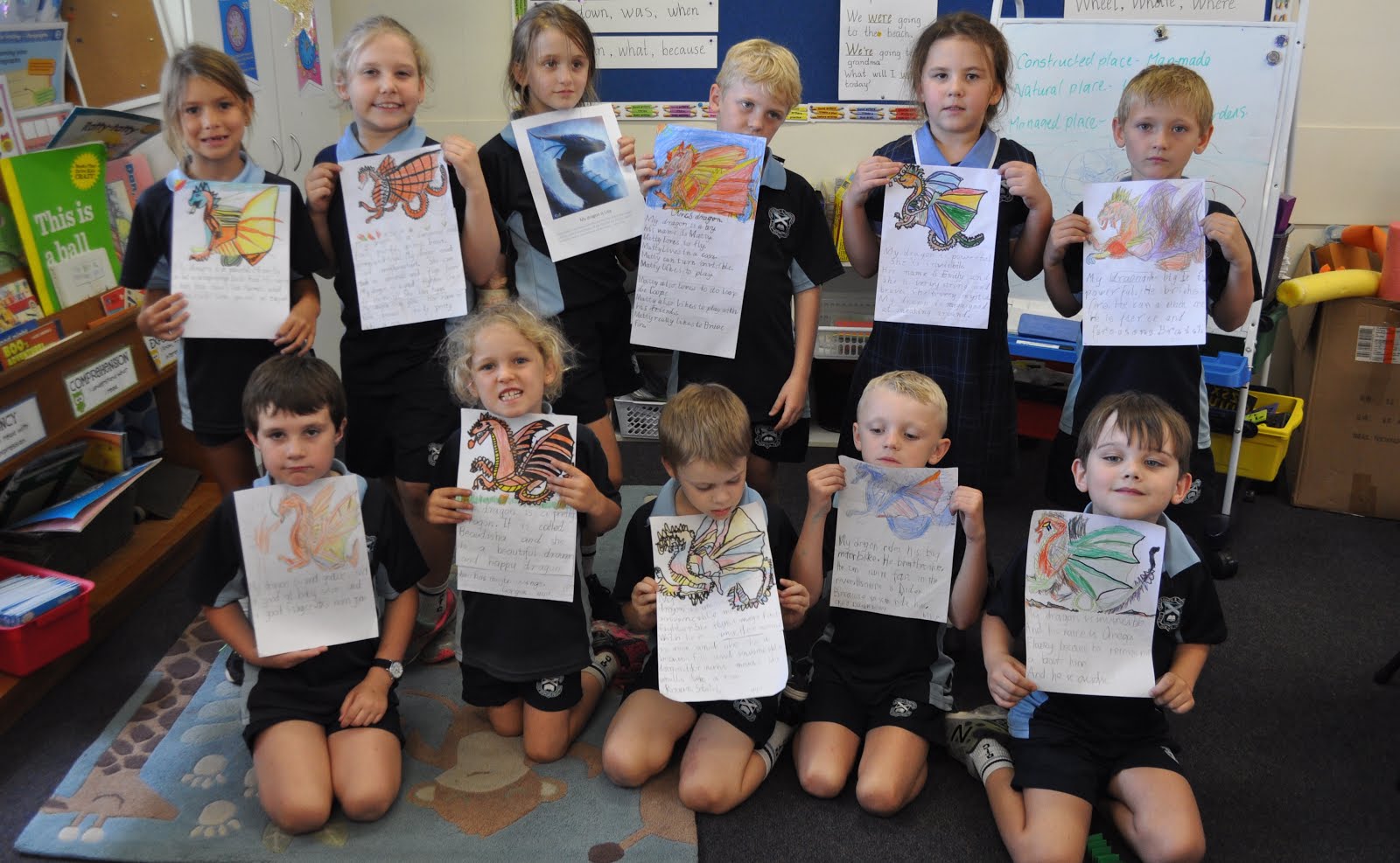 Year 1 and 2 Dragon stories and pictures