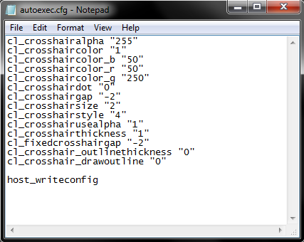 Карта для настройки кфг кс го