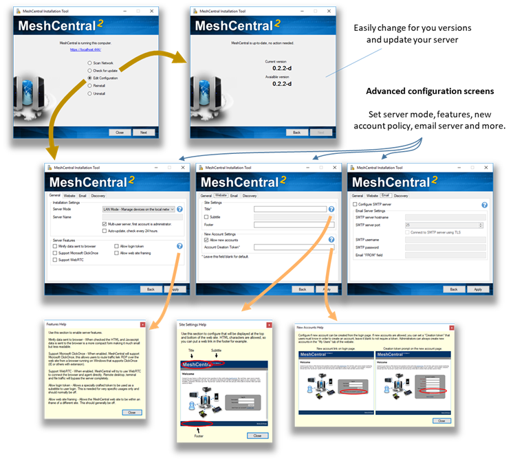 MeshCentral Improved Windows Installer
