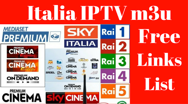 مجموعة سيرفرات Italia IPTV m3u متنوعة مجانية Links List مجموعة سيرفرات Italia IPTV m3u متنوعة مجانية Links List
