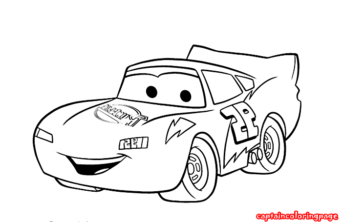 Disney Cars Lightning McQueen Coloring Pages