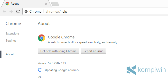 update chrome