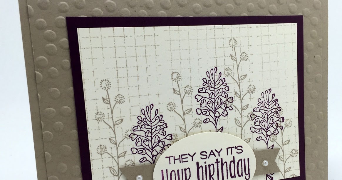 Elaine’s Creations: Flowering Fields Birthday Card
