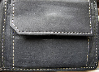 Leather, Men's Purse, Black Leather