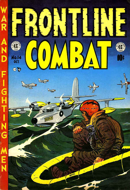 Frontline Combat v1 #14 ec golden age comic book cover art by Wally Wood Frontline Combat v1 #14 ec golden age comic book cover art by Wally Wood