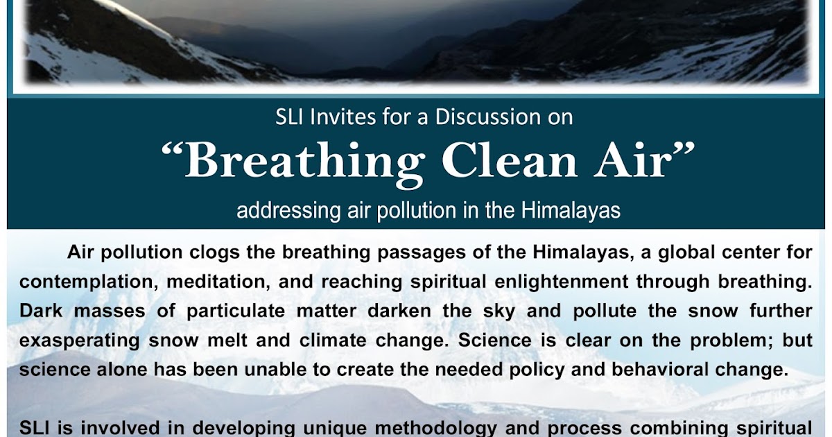 Sustainable Livelihood Institute Breathing Clean Air Discussion, 5th January 2017