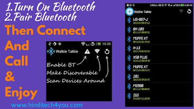 Android bluetooth walkie-talkie app 