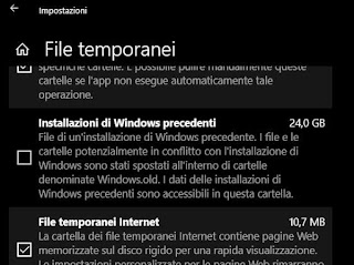 rimuovi file installazione in windows 10