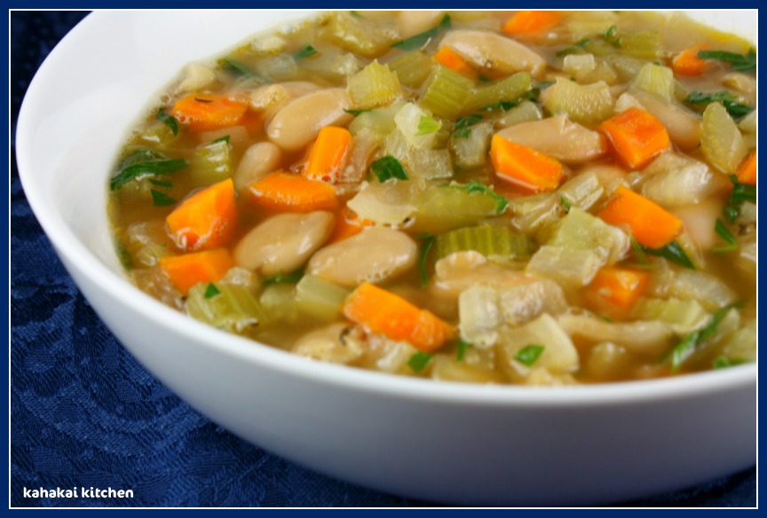 Kahakai Kitchen White BeanTarragon Soup & The Year in Soup My Dozen