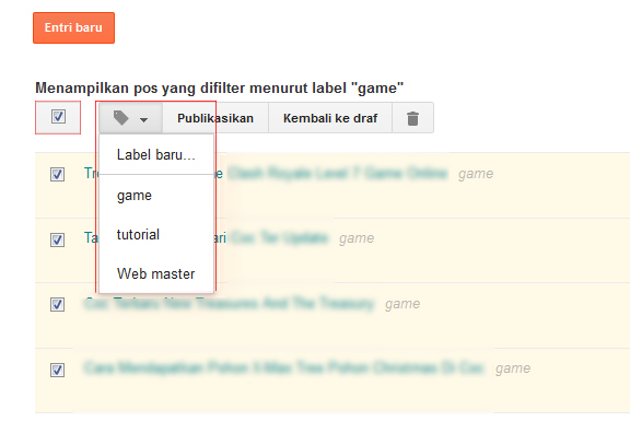Centang label ada kotak