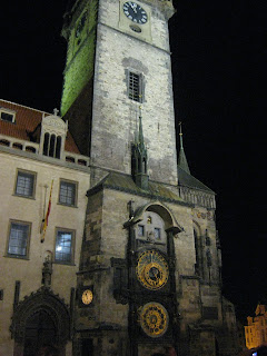 Astronomical Clock at night