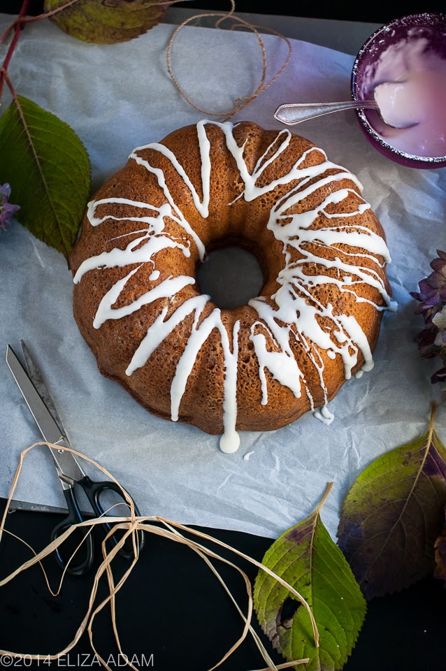 Notes from My Food Diary Spiced Eggnog Pound Cake with Toasted Walnuts