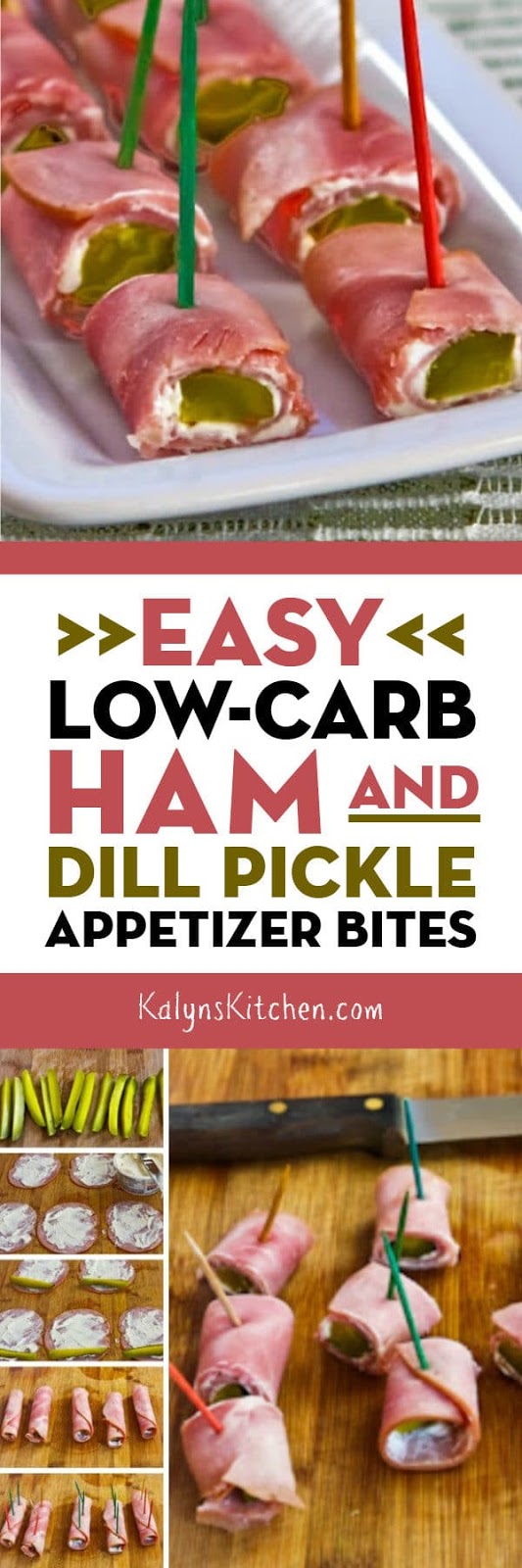 EASY LOW-CARB HAM AND DILL PICKLE APPETIZER BITES - Recipe Daily Mom