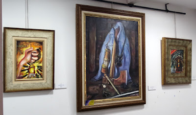 Exposición pintura de Joaquín Castro en la librería Santa Teresa de Oviedo