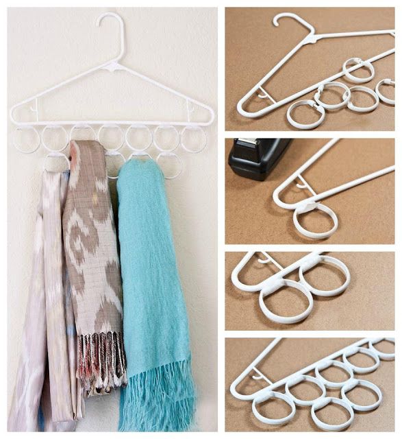 Ordenar en el armario pañuelos y bufandas