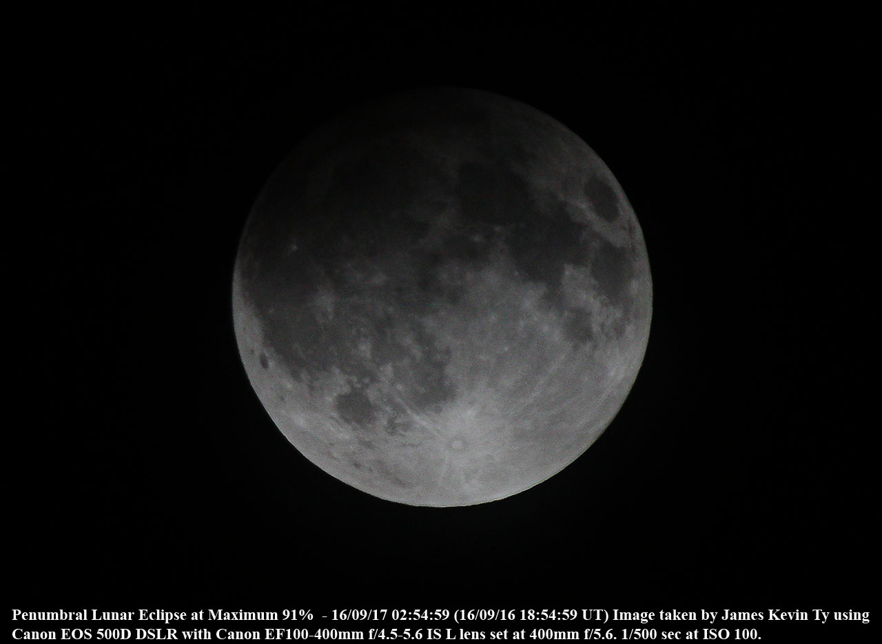 TV-101 BLOG PAGE: Penumbral Lunar Eclipse Imaging Session - September