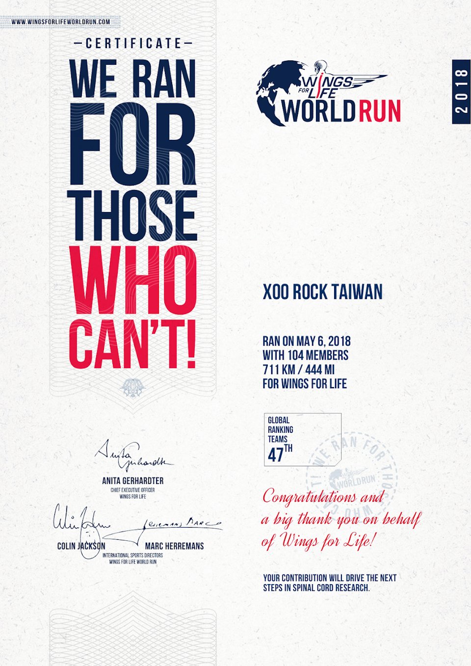 [心得] 使用Wings for Life World Run App參加App Run KO 心享食旅攝