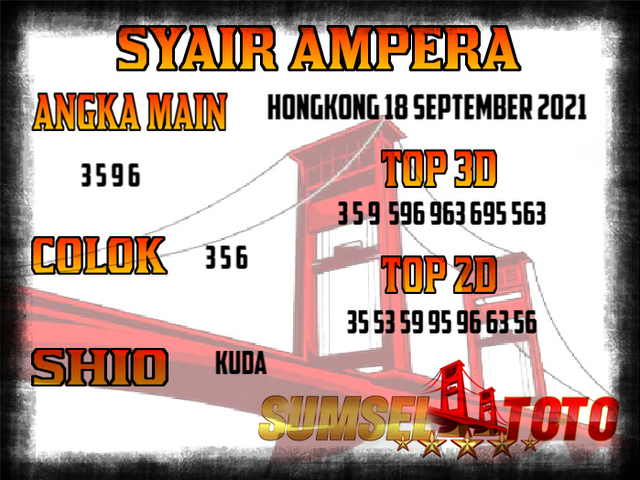 Prediksi Syair HK Jitu Selasa 7 September 2021 SYAIRDEWA