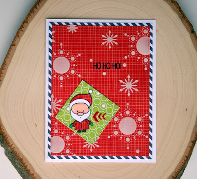 Santa Christmas Card by Jess Gerstner featuring Create a Smile Snow Dance Kit