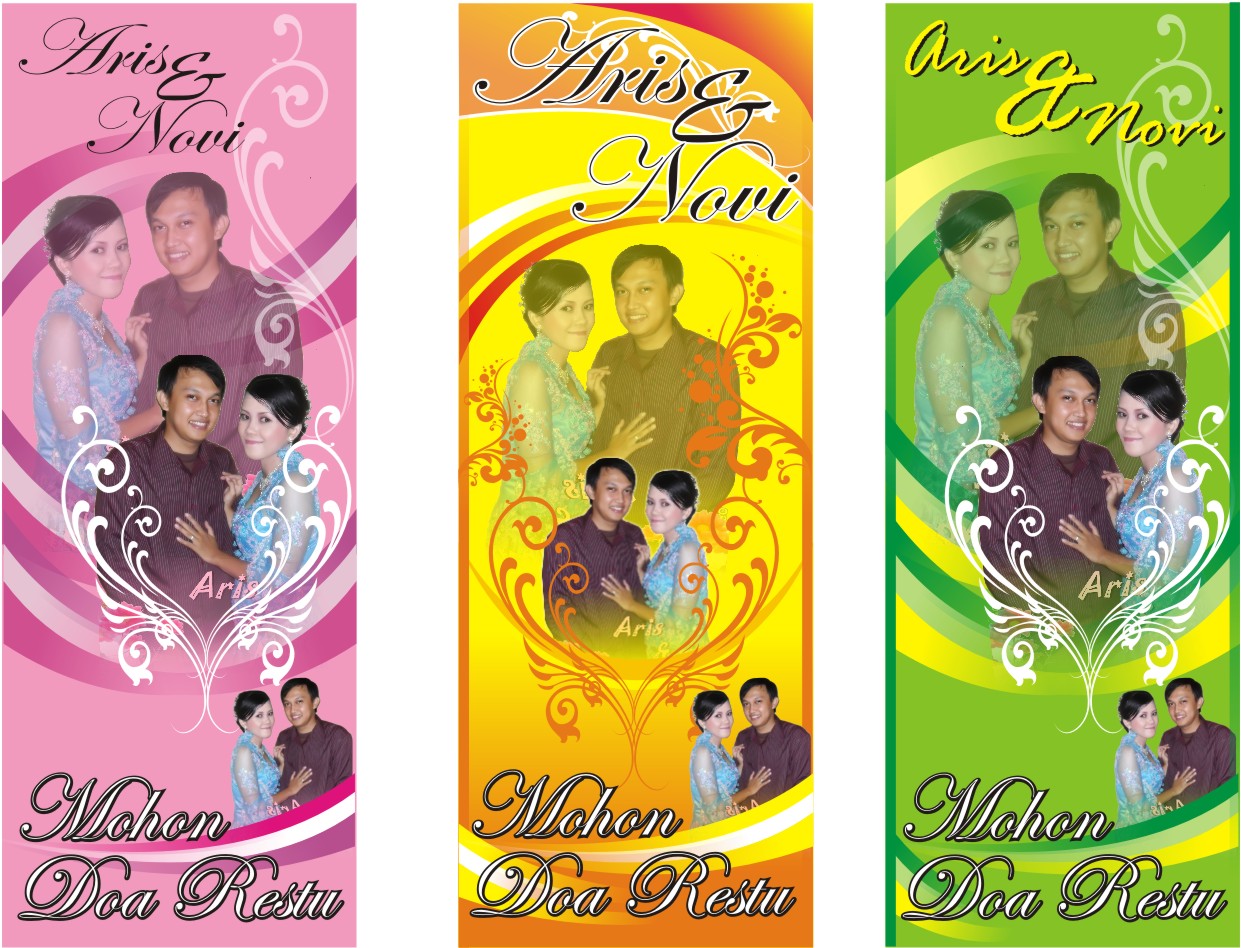 Contoh X Banner Pre Wedding Rasmi L