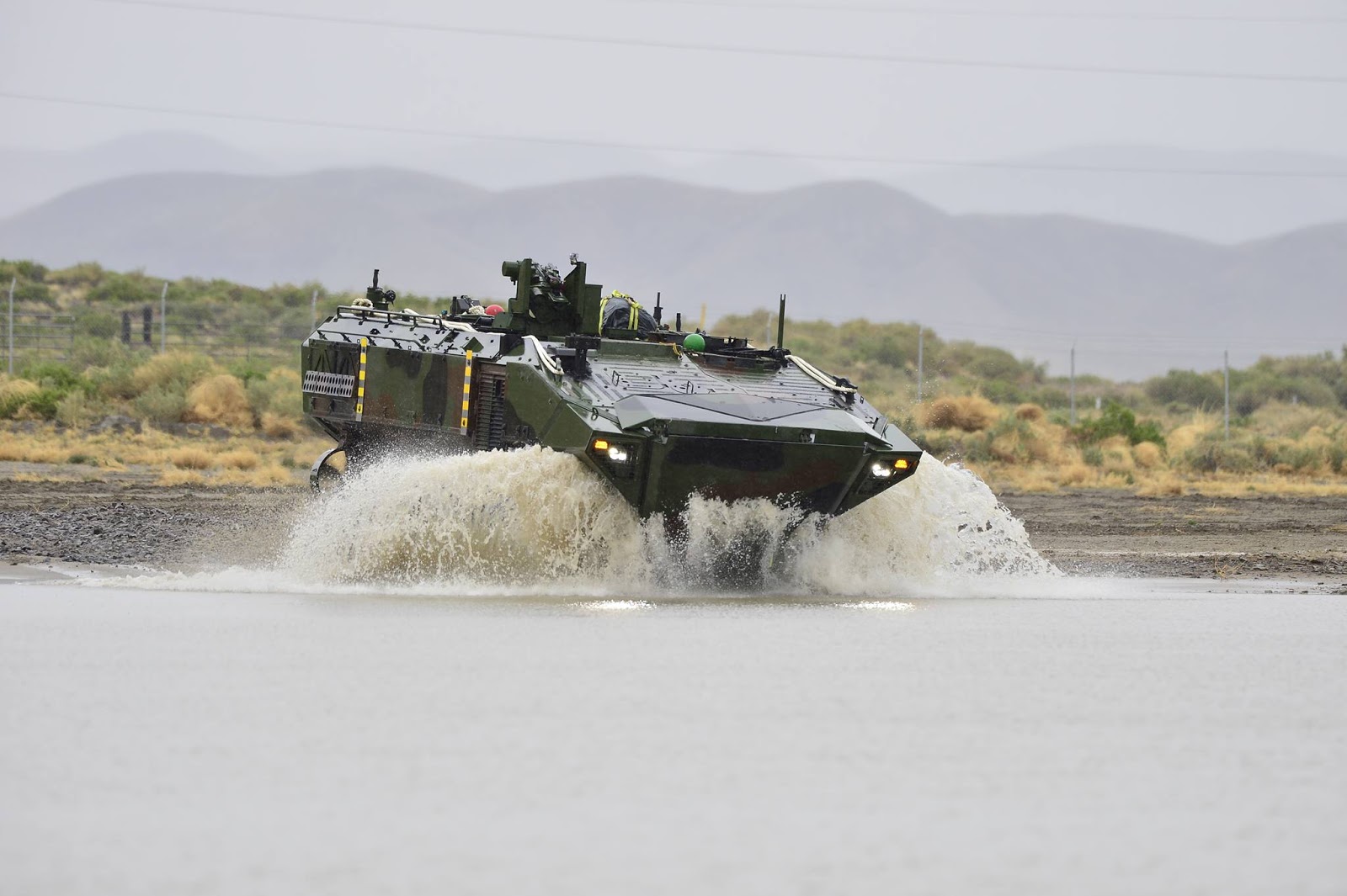 Marine amphibious vehicle
