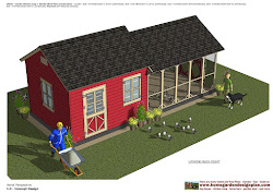 chicken shed coop garden combo cb201 plans construction thank