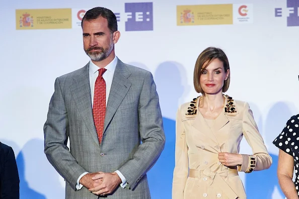 King Felipe of Spain and Queen Letizia of Spain attended the 'Rey de Espana' and 'Don Quijote' Journalism Awards Ceremony at Matadero de Madrid