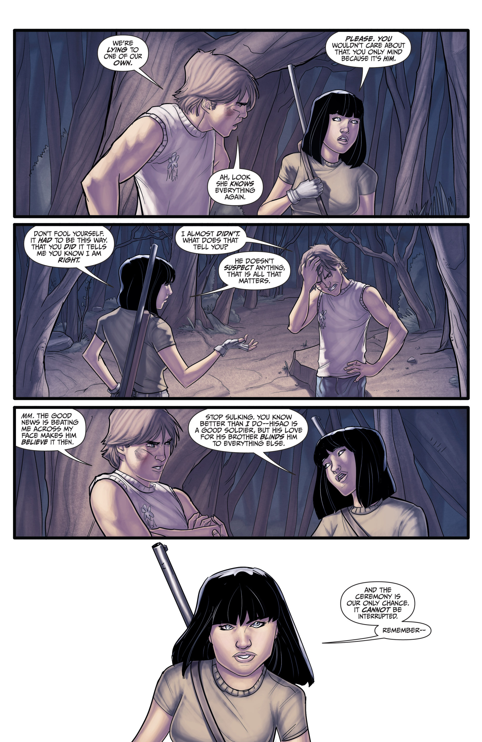 Read online Morning Glories comic -  Issue #21 - 37