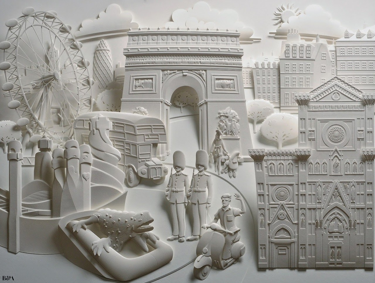 Simply Creative 3D Paper Sculptures By Jeff Nishinaka