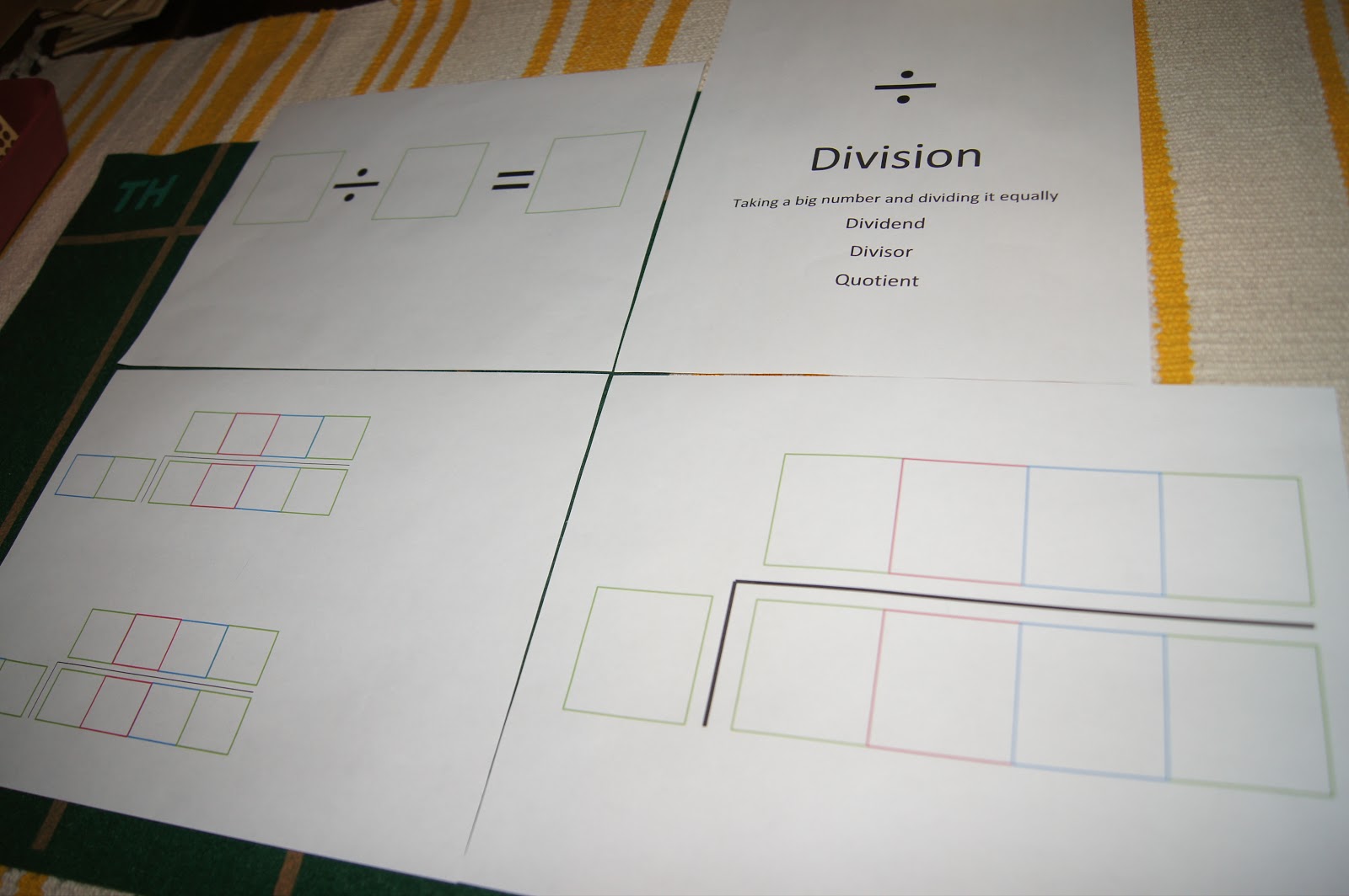 Golden Beads Division Introduction, Montessori Math At Home "Making