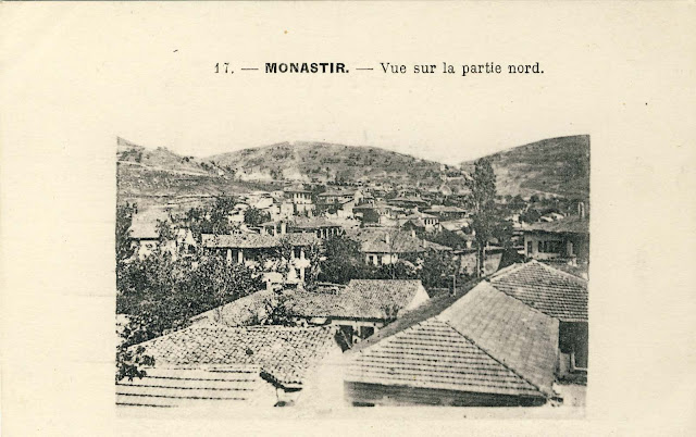 Part of the city with the hills to the north 1917