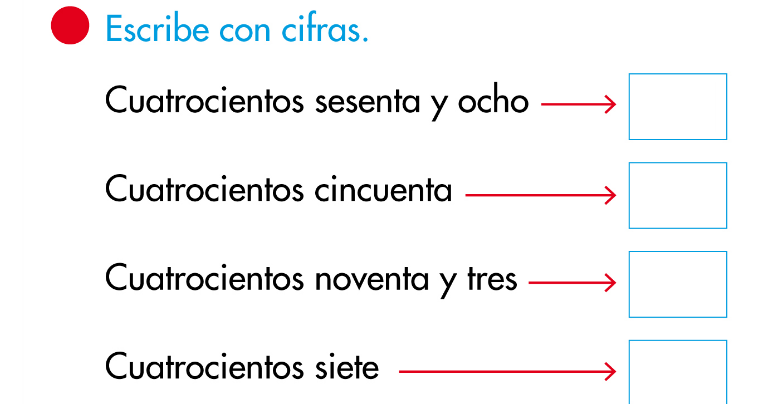 El Blog De Segundo Los Numeros Del 400 Al 499 I