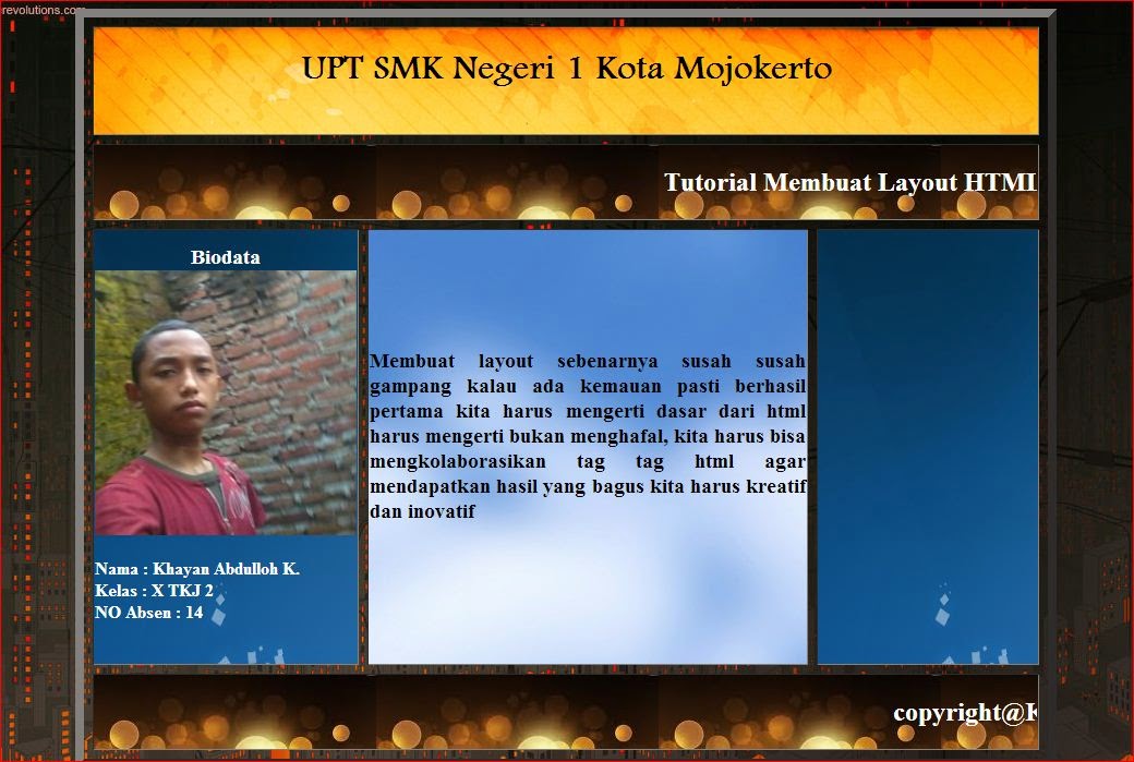 K_A_FA: Cara Membuat Layout Dengan HTML