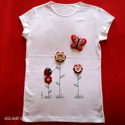 Декорирование футболок. Decorating T-shirts