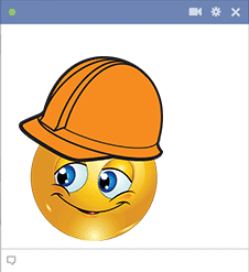 Construction Facebook Smiley
