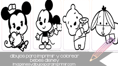 Dibujos de bebes disney para imprimir