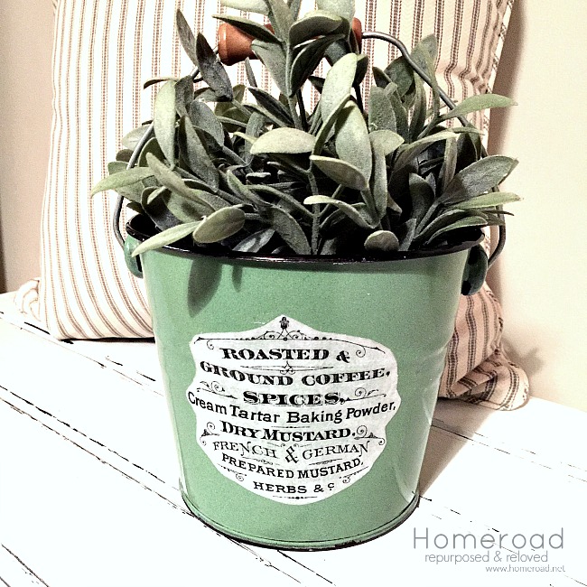 Adding an Image to an Enamelware Pail