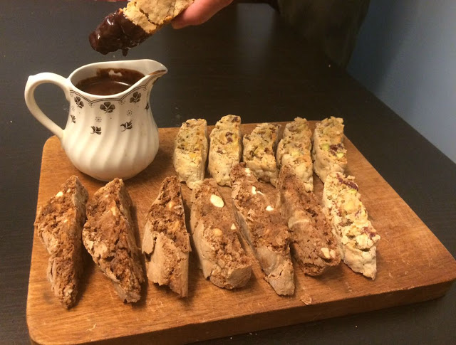 Photo of my two types of Biscotti