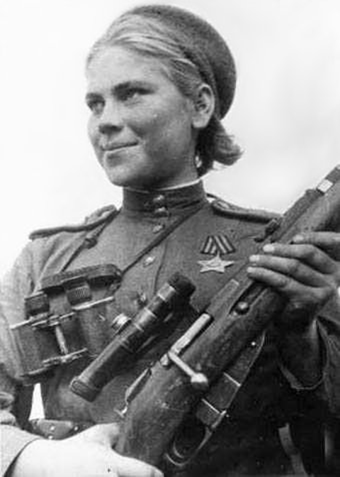 Russian Woman Soldier Directing 81