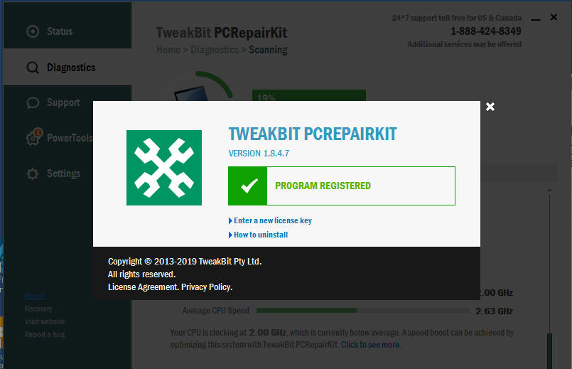 Download TweakBit PCRepairKit 1.8.4.7 Full Key, Làm sạch, sửa chữa và chống phân mảnh trái tim hệ thống của bạn