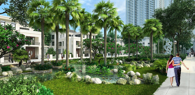 Không gian sống xanh tại Palm Garden