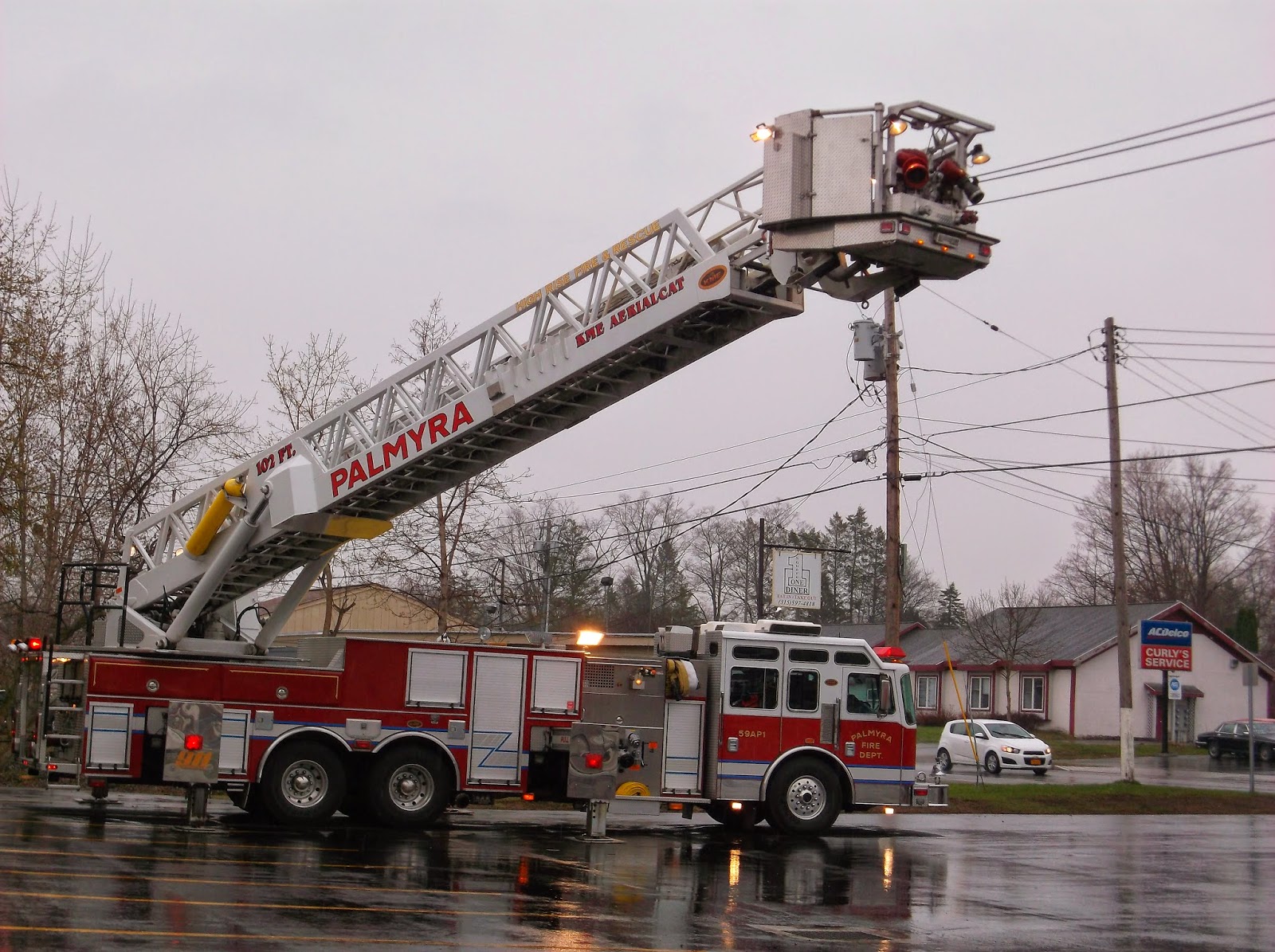New York State of Mind: PALMYRA FIRE TRUCK TRIES TO GET ME!!