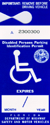 parking disabled handicap permit placards florida handicapped placard tag permits park persons fl hypotonic sunshine