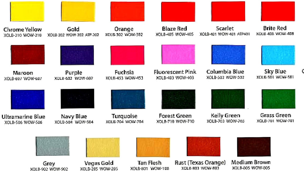 Pantone Metallic Color Chart