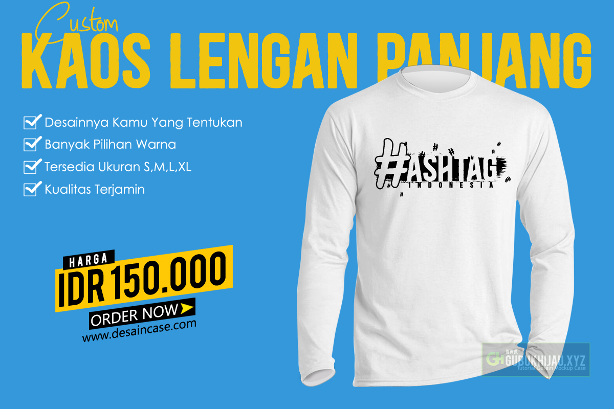 Download Download Mockup Kaos Lengan Panjang - Gubuk Hijau | Official